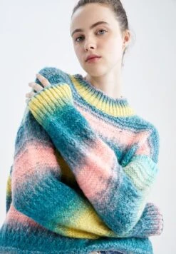 DeFacto Oversize Fit - Trui - Blue 9 DeFacto Oversize Fit - Trui - Blue -DeFacto 5d1b32e109014b3cbef294e60de8636e