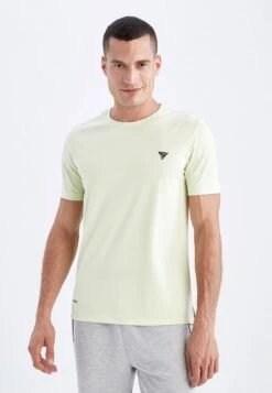 DeFacto Regular Fit - T-Shirt Print - Turquoise