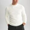 DeFacto Standart Fit - Trui - Ecru 1 DeFacto Standart Fit - Trui - Ecru -DeFacto 5d6aa3b6111248b285c182c1043aff1e