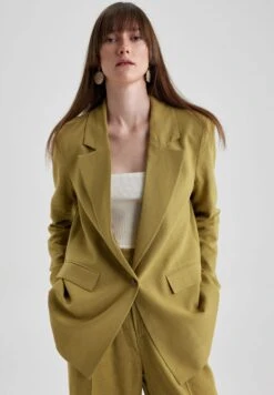 DeFacto Fit - Halflange Jas - Khaki