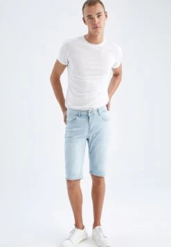 DeFacto Slim Fit - Jeansshort - Blue 6 DeFacto Slim Fit - Jeansshort - Blue -DeFacto 5e5ca1277da9439985e39af57e2ba46b
