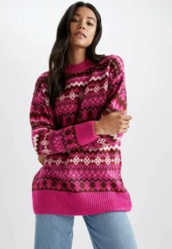 DeFacto Regular Fit - Trui - Pink