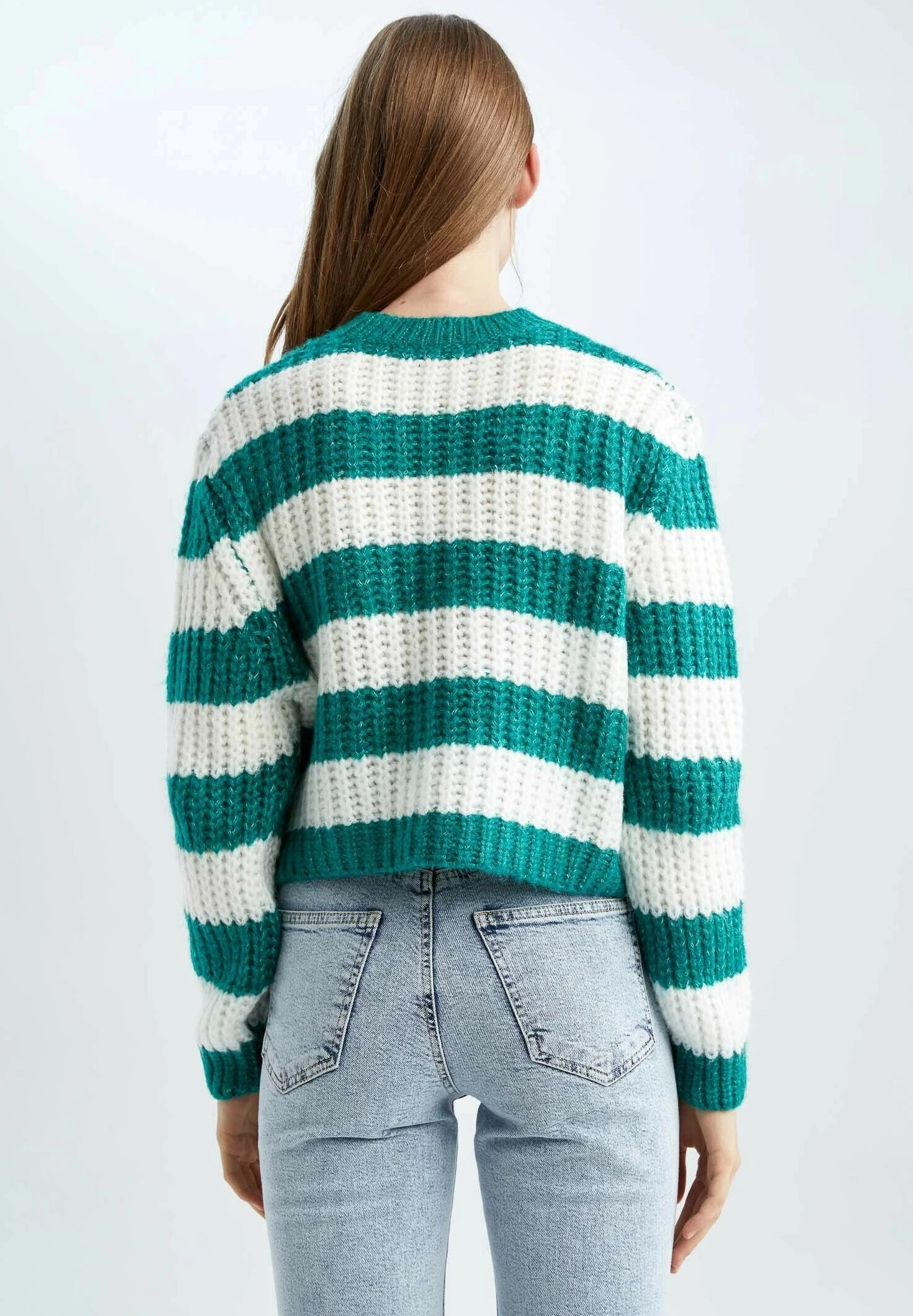 DeFacto Trui - Green 5 DeFacto Trui - Green - Afbeelding 3