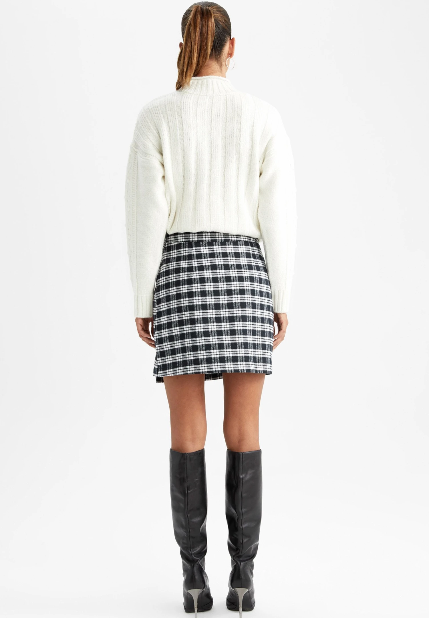 DeFacto Wikkelrok - Black 5 DeFacto Wikkelrok - Black - Afbeelding 3