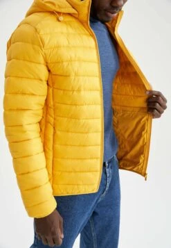 DeFacto Slim Fit - Winterjas - Yellow -DeFacto 6131fbee2f834788aa1a5872e3978a96