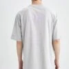 DeFacto Oversize Fit- T-Shirt Basic - Grey 2 DeFacto Oversize Fit- T-Shirt Basic - Grey -DeFacto 615daa27b7d14882ad7755cd86c68ab7