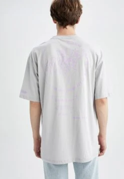 DeFacto Oversize Fit- T-Shirt Basic - Grey