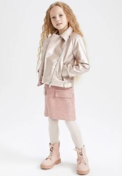 DeFacto Imitatieleren Jas - Gold