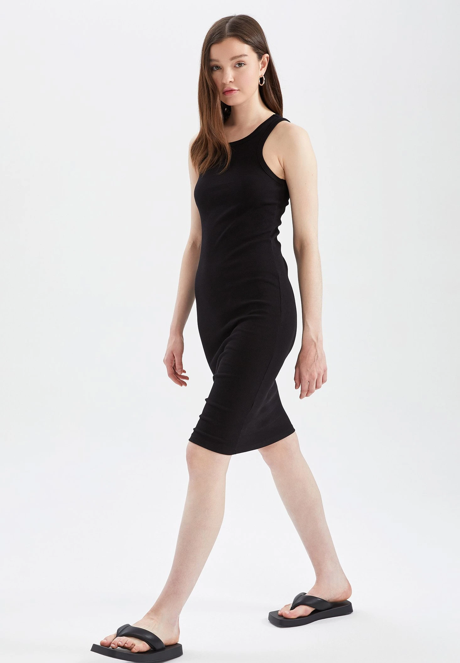 DeFacto Bodycon - Jerseyjurk - Black 4 DeFacto Bodycon - Jerseyjurk - Black - Afbeelding 2