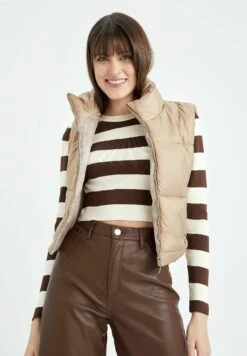 DeFacto Slim Fit - Bodywarmer - Beige