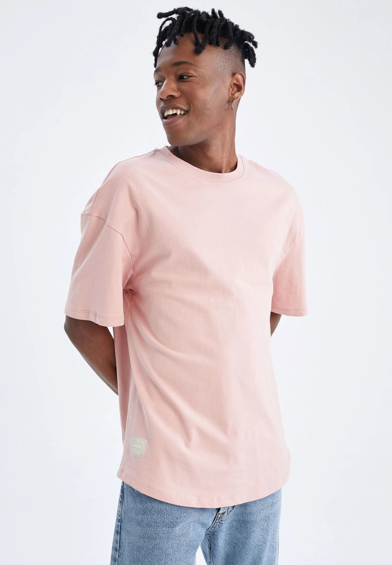 DeFacto Comfort Fit - T-Shirt Basic - Pink 3 DeFacto Comfort Fit - T-Shirt Basic - Pink