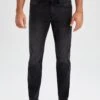 DeFacto Sergio- Slim Fit Jeans - Black 1 DeFacto Sergio- Slim Fit Jeans - Black -DeFacto 63bb44fe8bc844e8a3b76764bfc656ed