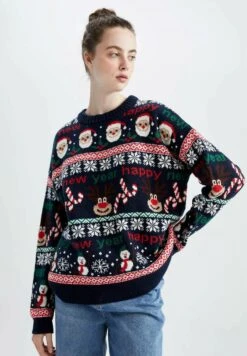 DeFacto Regular Fit- Trui - Navy