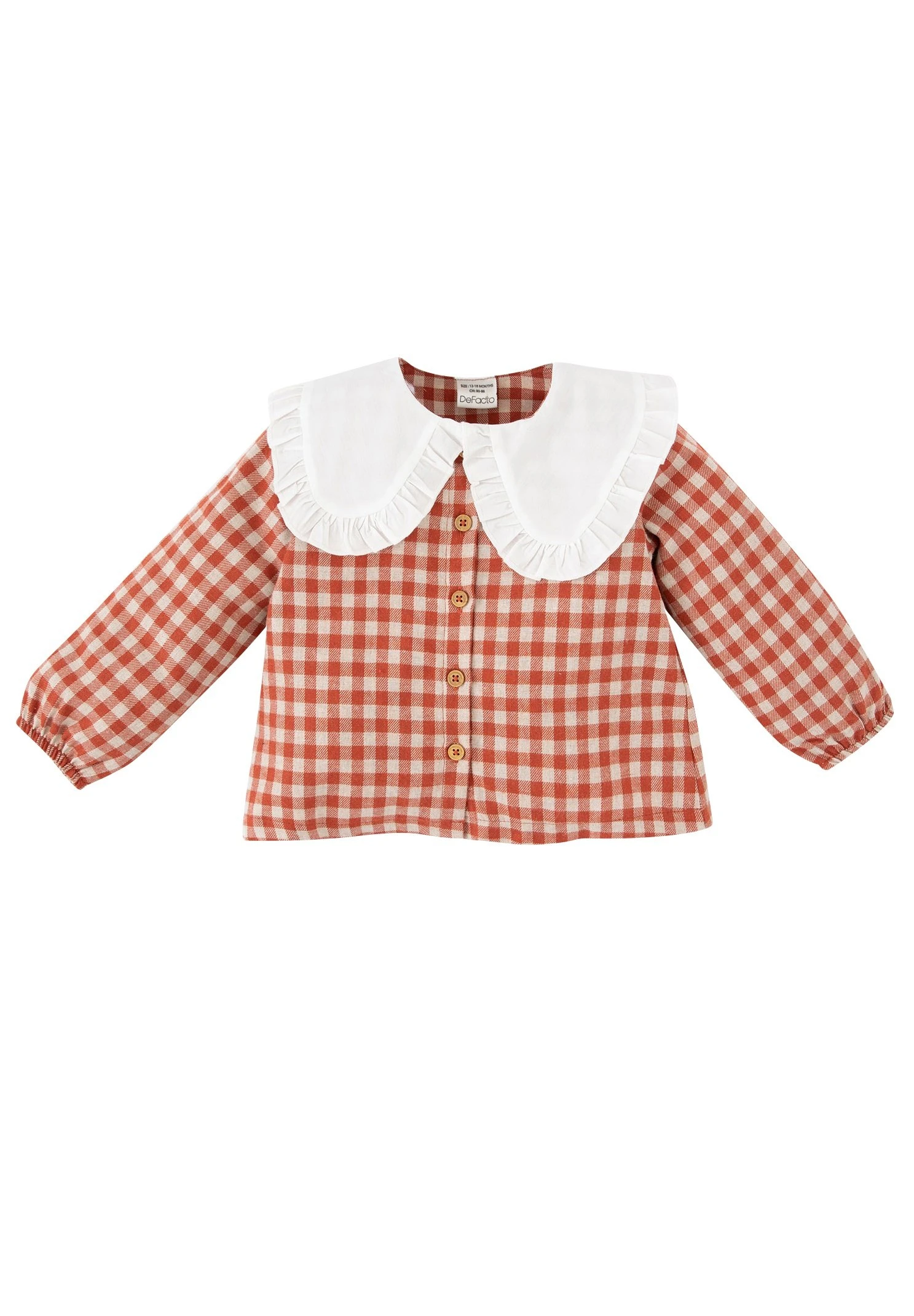 DeFacto Regular Fit- Overhemdblouse - Orange 3 DeFacto Regular Fit- Overhemdblouse - Orange