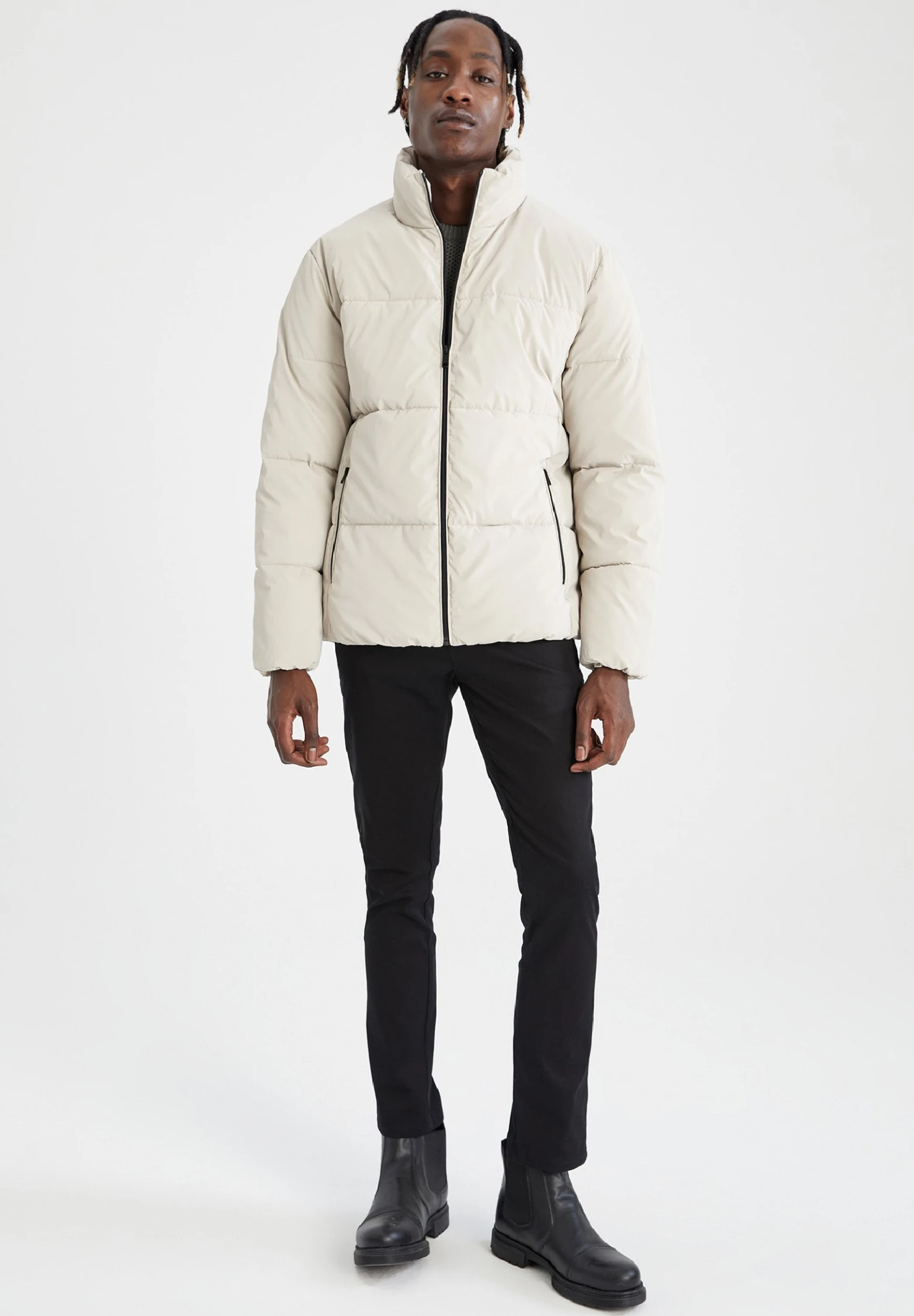 DeFacto Regular Fit - Winterjas - White 4 DeFacto Regular Fit - Winterjas - White - Afbeelding 2