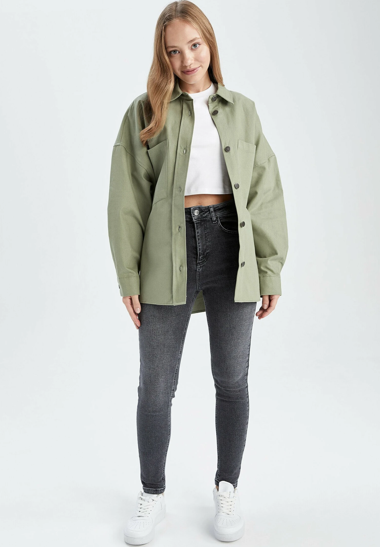 DeFacto Lichte Jas - Mint 4 DeFacto Lichte Jas - Mint - Afbeelding 2