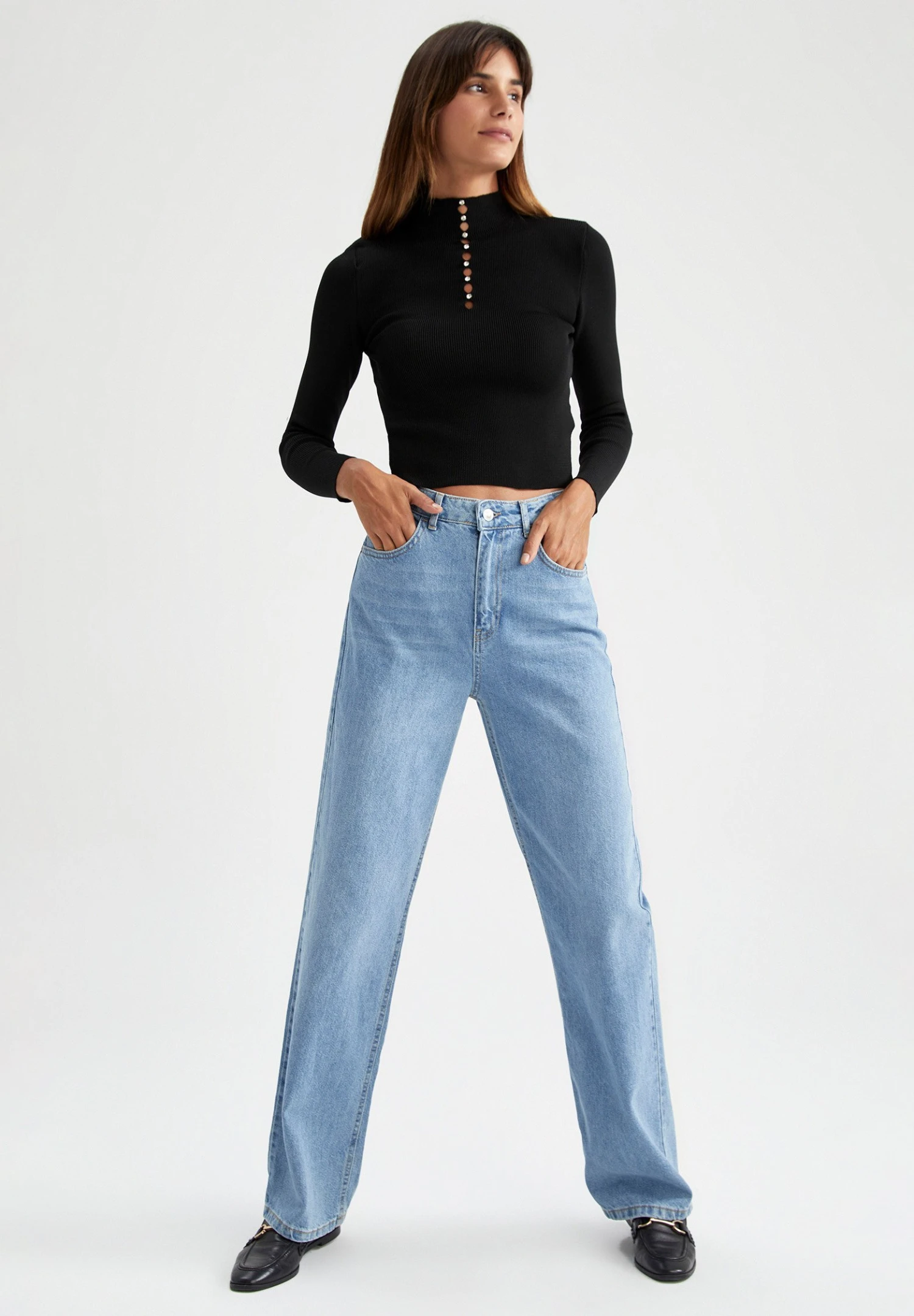 DeFacto Fitted - Trui - Black 4 DeFacto Fitted - Trui - Black - Afbeelding 2