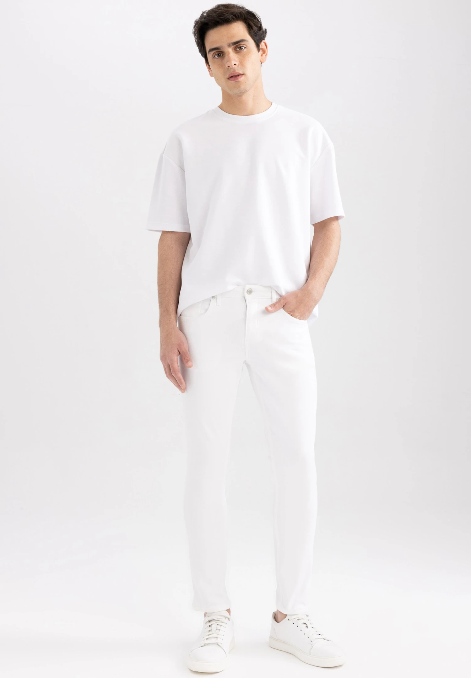 DeFacto Slim Fit Jeans - White 4 DeFacto Slim Fit Jeans - White - Afbeelding 2