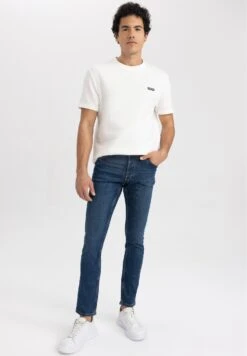 DeFacto Sergio Trouser - Slim Fit Jeans - Blue 6 DeFacto Sergio Trouser - Slim Fit Jeans - Blue -DeFacto 65cf3a327d50431d91ba9d0efb136f55