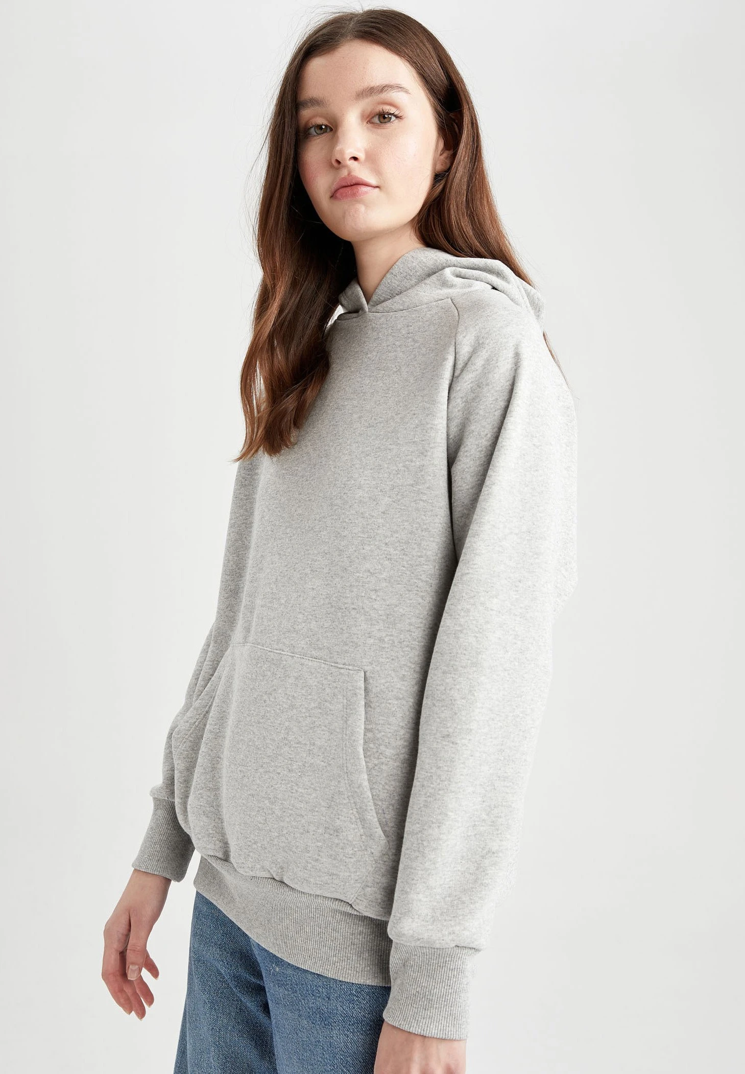 DeFacto Hoodie - Grey 3 DeFacto Hoodie - Grey