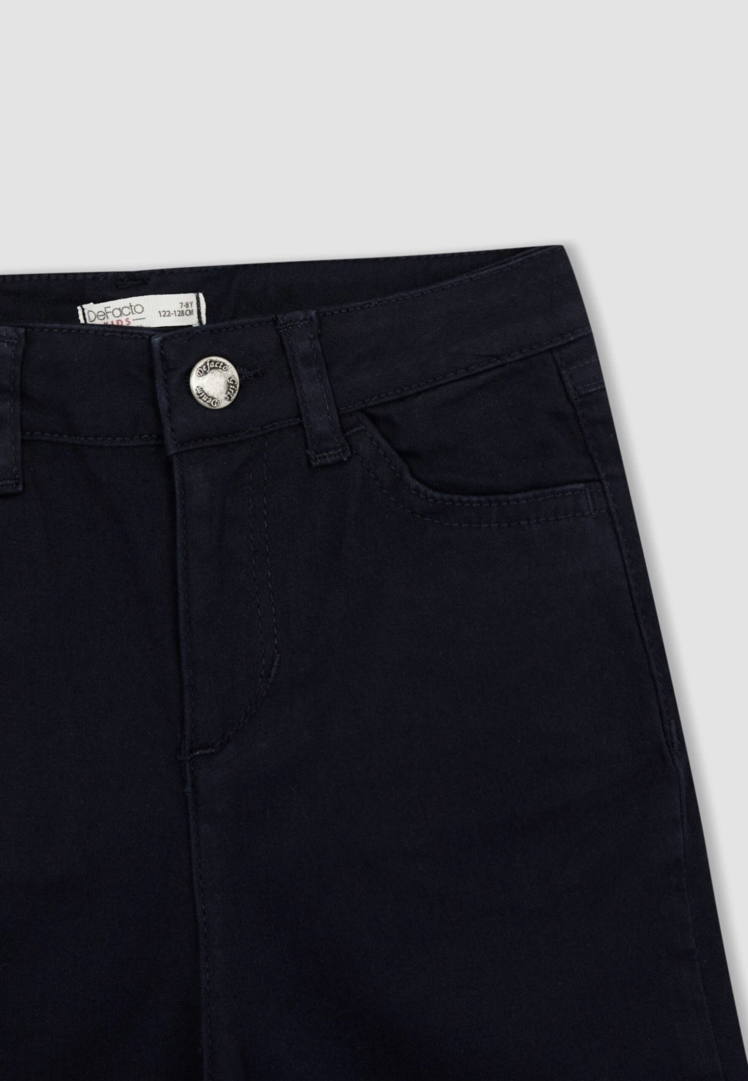 DeFacto Straight Leg Jeans - Dark Blue 5 DeFacto Straight Leg Jeans - Dark Blue - Afbeelding 3
