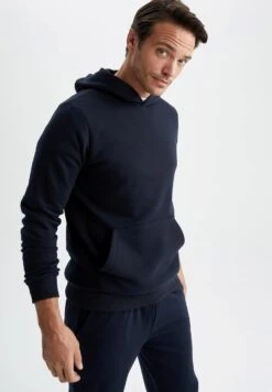 DeFacto Regular Fit- Hoodie - Navy