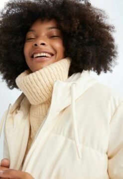 DeFacto Relax Fit- Imitatieleren Jas - Ecru 11 DeFacto Relax Fit- Imitatieleren Jas - Ecru -DeFacto 67f316e91afe47b1b150186fc6e77404