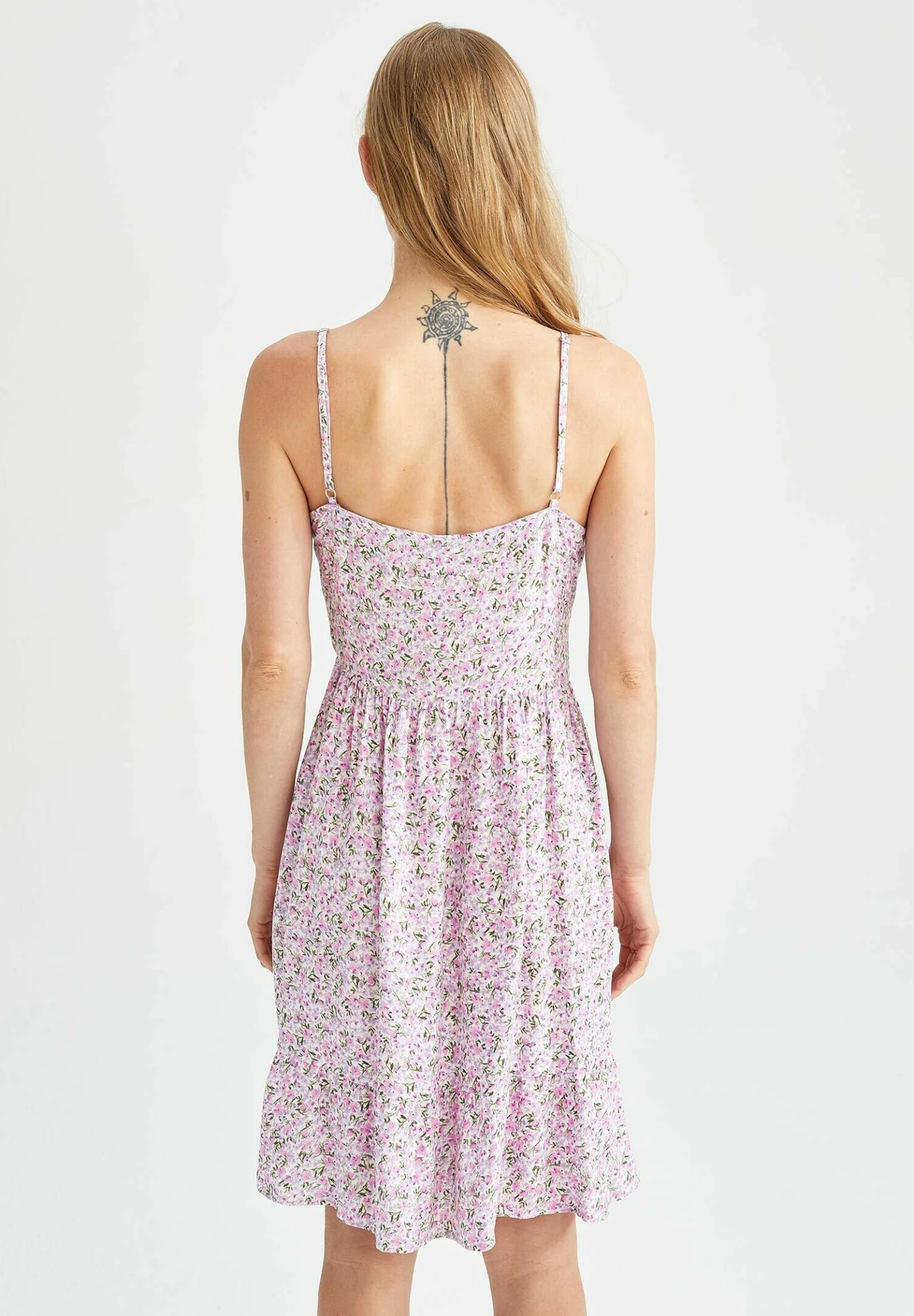 DeFacto Tiered- Jurk - Purple 5 DeFacto Tiered- Jurk - Purple - Afbeelding 3