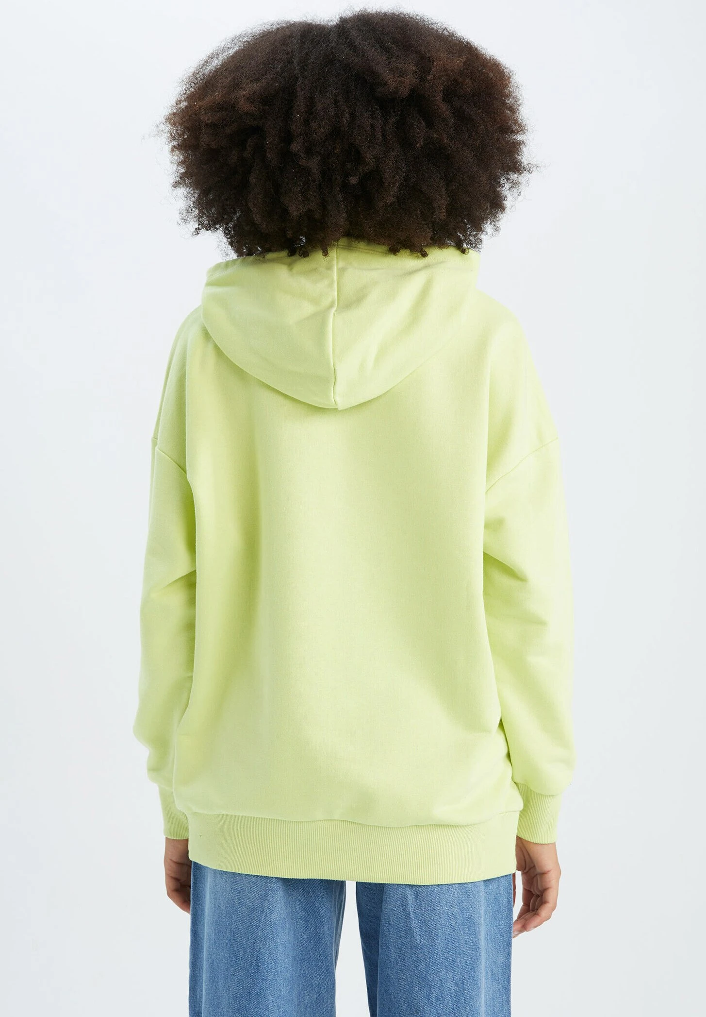DeFacto Oversize Fit - Hoodie - Green 5 DeFacto Oversize Fit - Hoodie - Green - Afbeelding 3