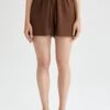 DeFacto Shorts - Brown -DeFacto 683a0c6b245846f684d04e1b2920a8ba