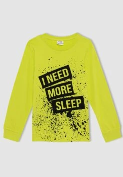 DeFacto Regular Fit Set - Pyjama - Green -DeFacto 686e7de15e8a4867b4fbb4d11b5937bc