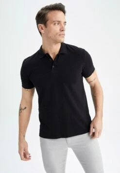 DeFacto Regular Fit- Poloshirt - Black