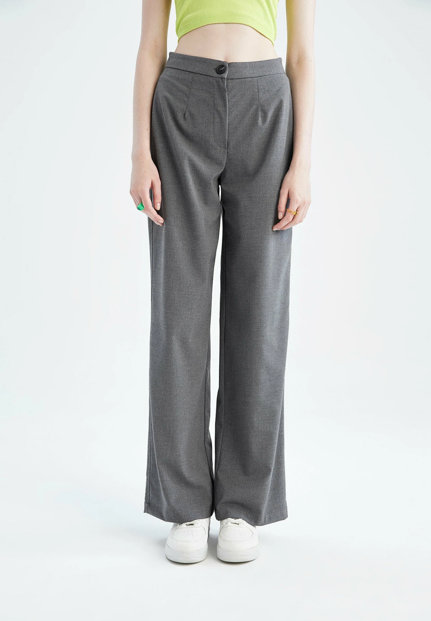 DeFacto Wide Leg - Broek - Anthracite 3 DeFacto Wide Leg - Broek - Anthracite