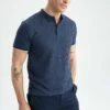 DeFacto Modern Fit- T-Shirt Basic - Navy 1 DeFacto Modern Fit- T-Shirt Basic - Navy -DeFacto 68ae53c09f01444ab290b66884d5787b