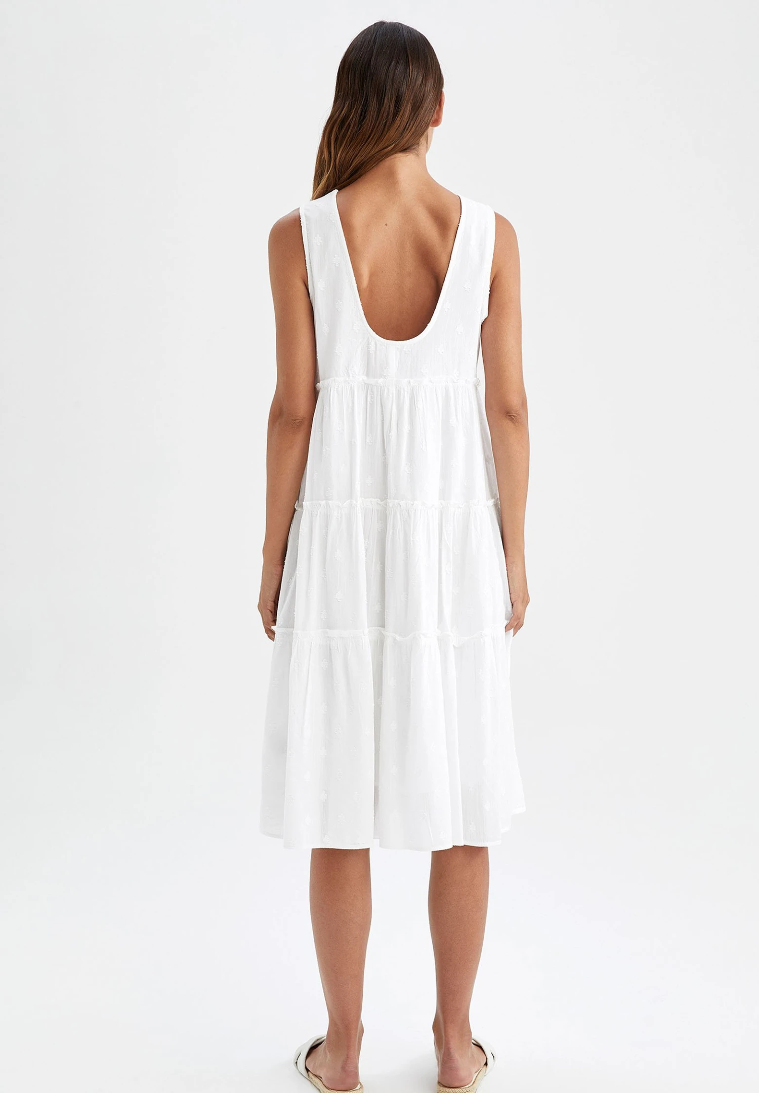 DeFacto Jurk - White 5 DeFacto Jurk - White - Afbeelding 3