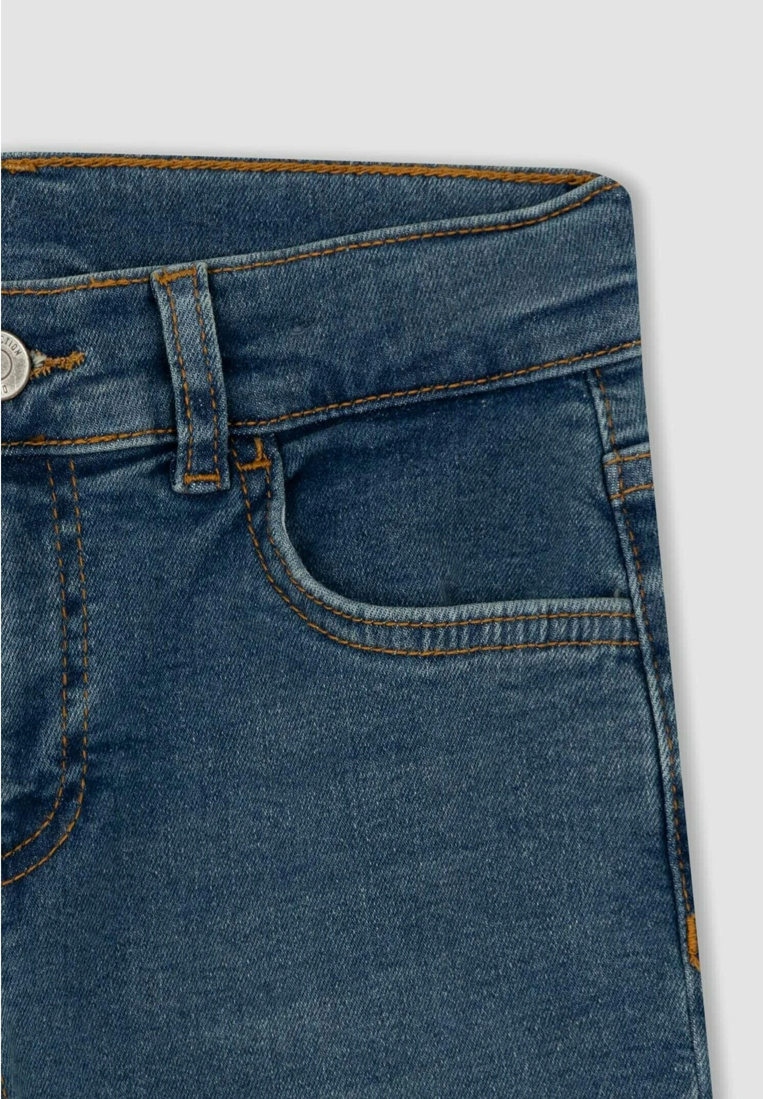 DeFacto Straight Leg Jeans - Blue Denim 5 DeFacto Straight Leg Jeans - Blue Denim - Afbeelding 3