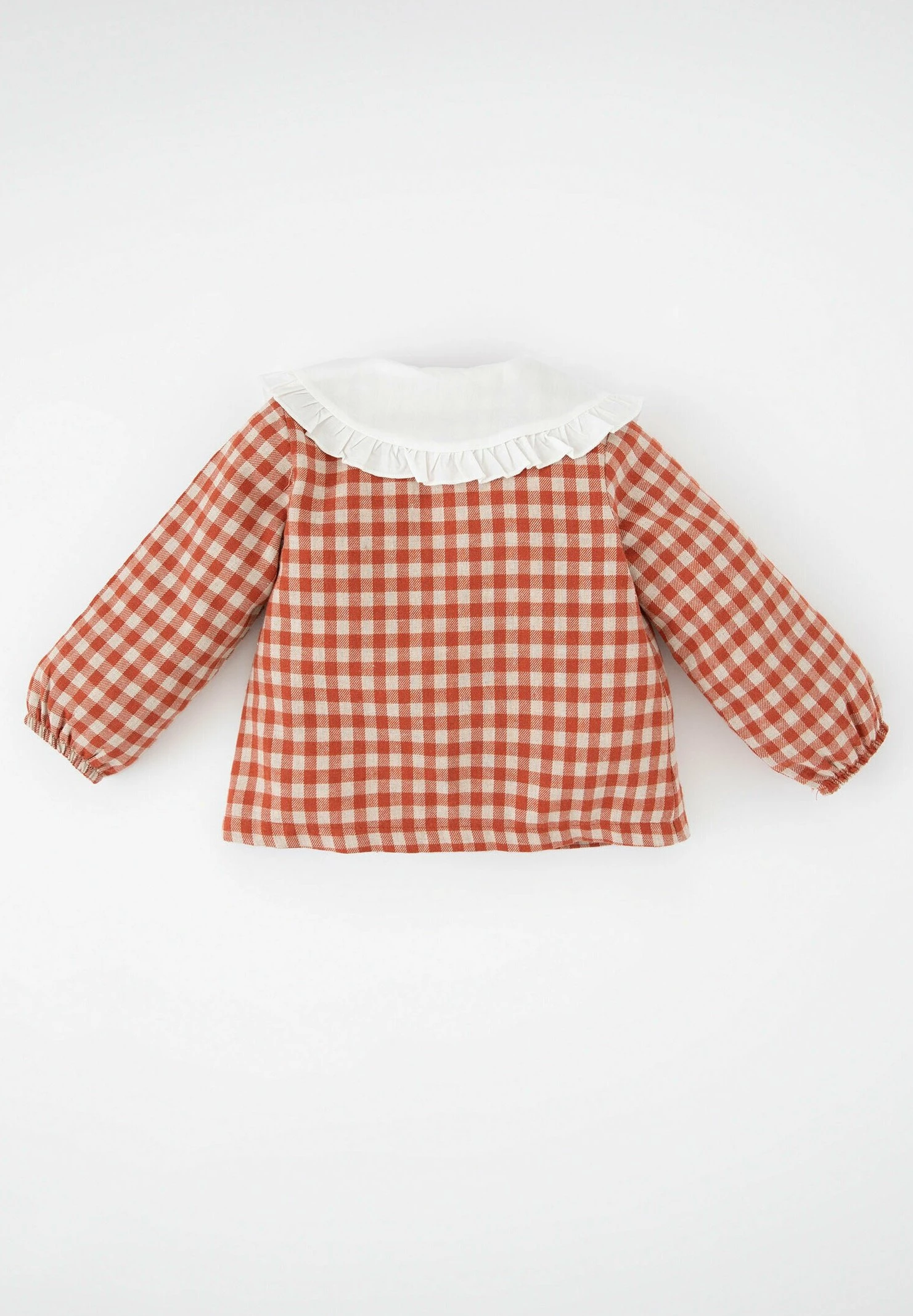 DeFacto Regular Fit- Overhemdblouse - Orange 4 DeFacto Regular Fit- Overhemdblouse - Orange - Afbeelding 2