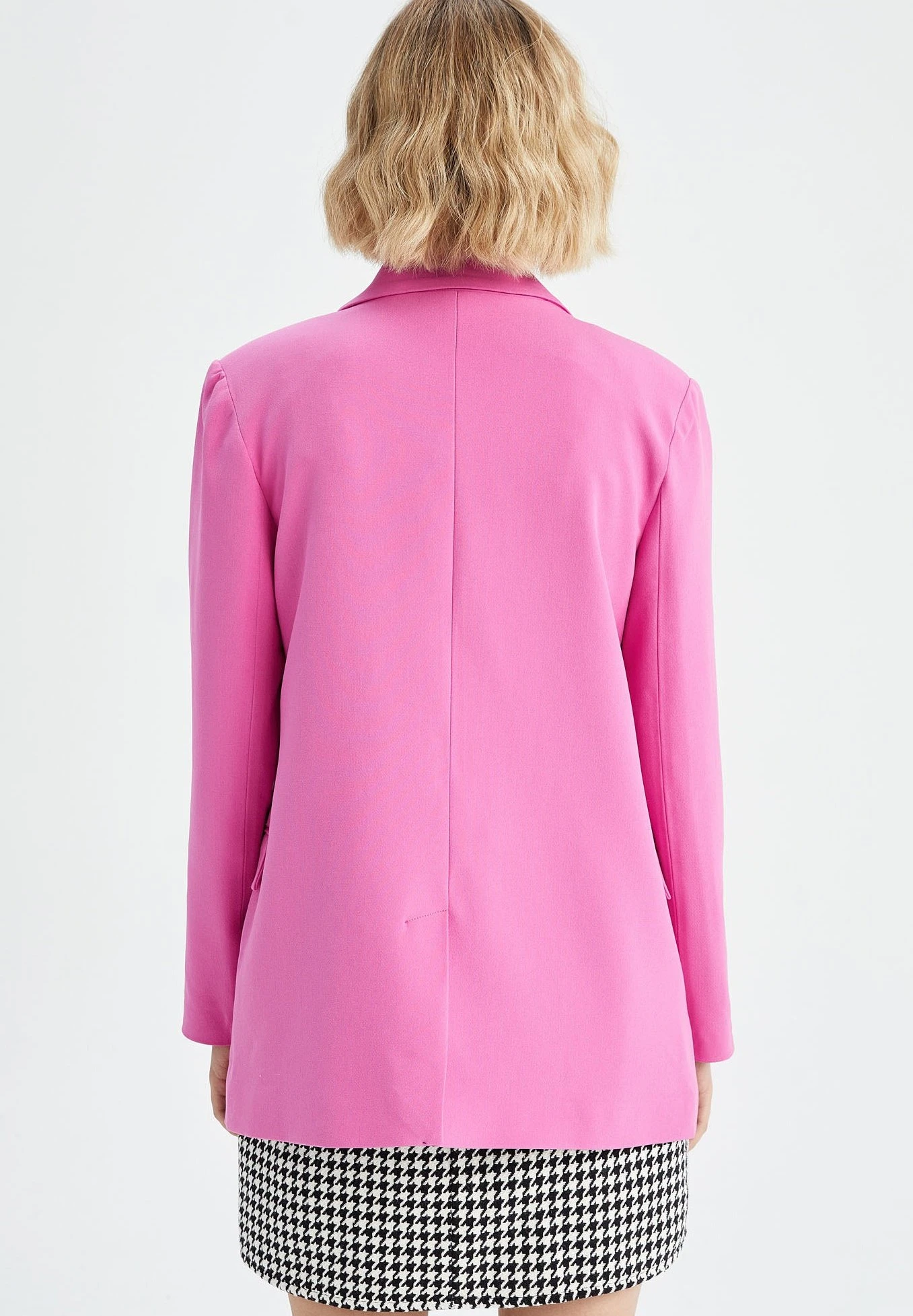 DeFacto Halflange Jas - Pink 5 DeFacto Halflange Jas - Pink - Afbeelding 3