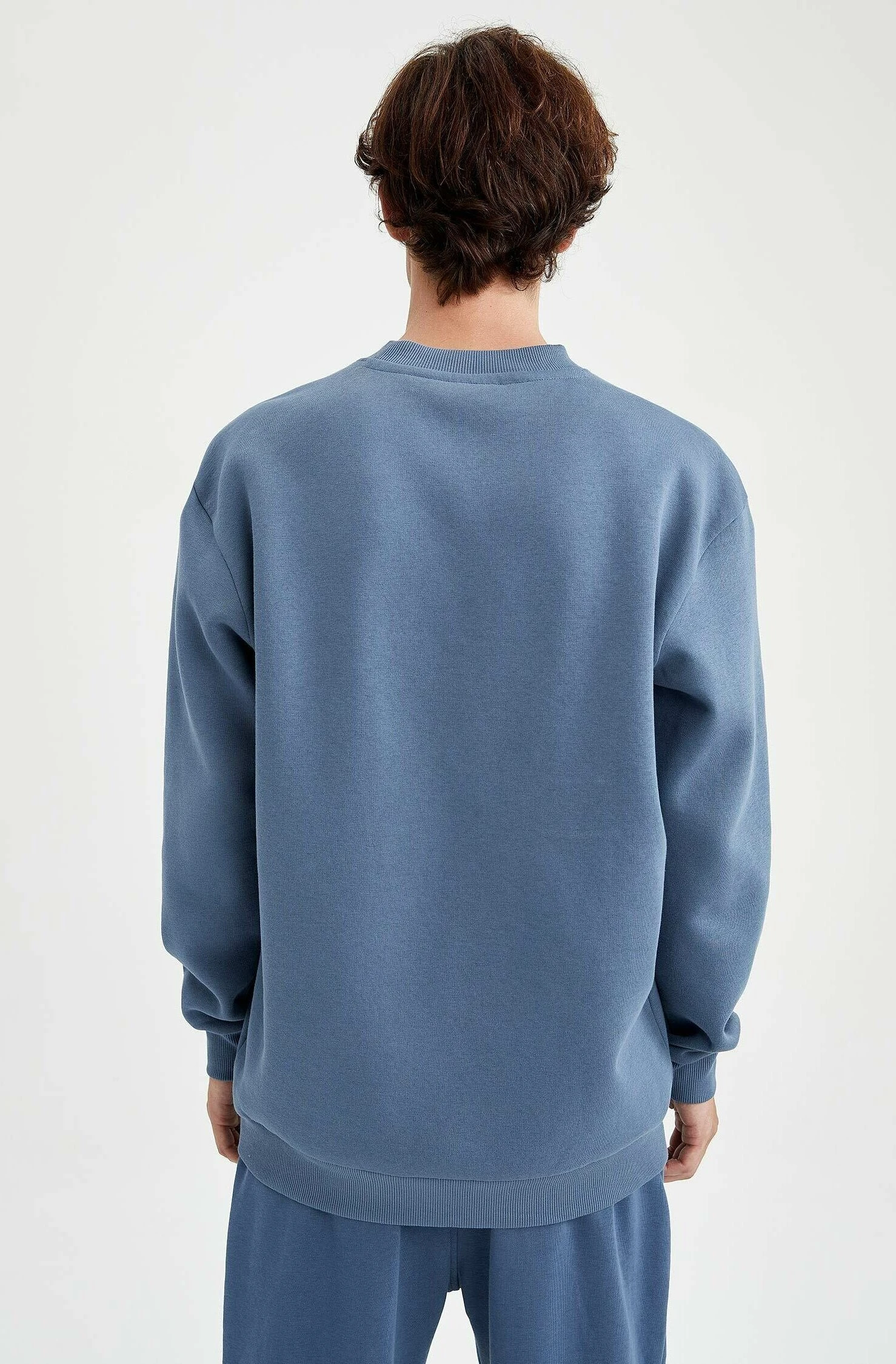 DeFacto Loose Fit - Sweater - Indigo 5 DeFacto Loose Fit - Sweater - Indigo - Afbeelding 3