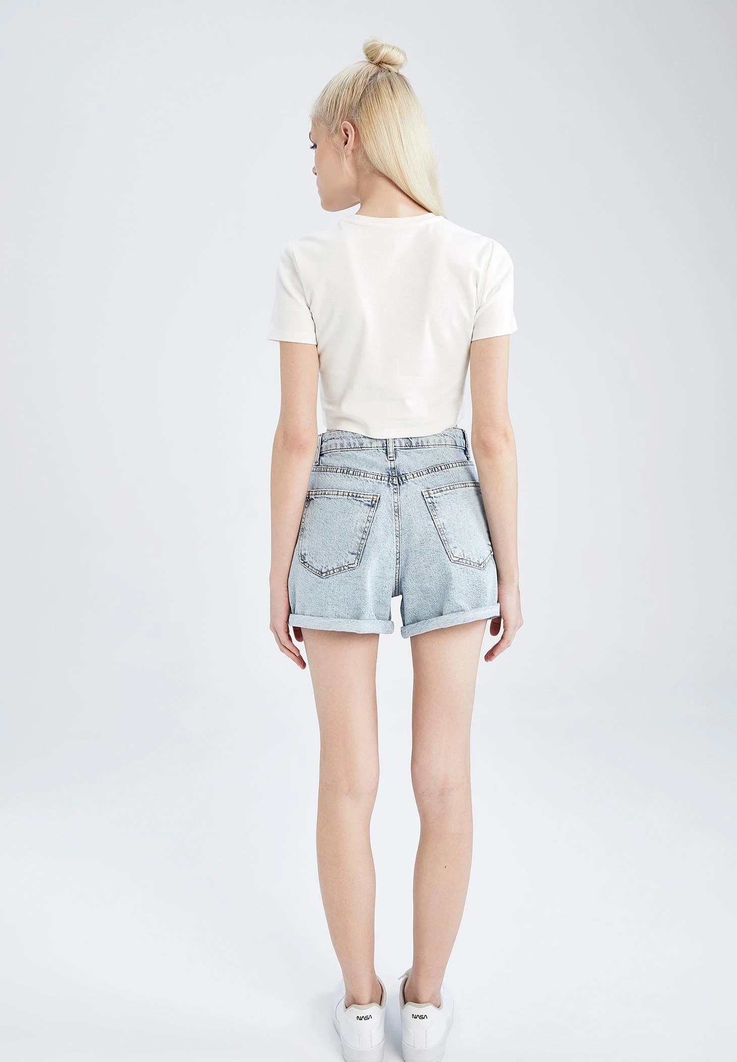 DeFacto Mom - Jeansshort - Blue 5 DeFacto Mom - Jeansshort - Blue - Afbeelding 3