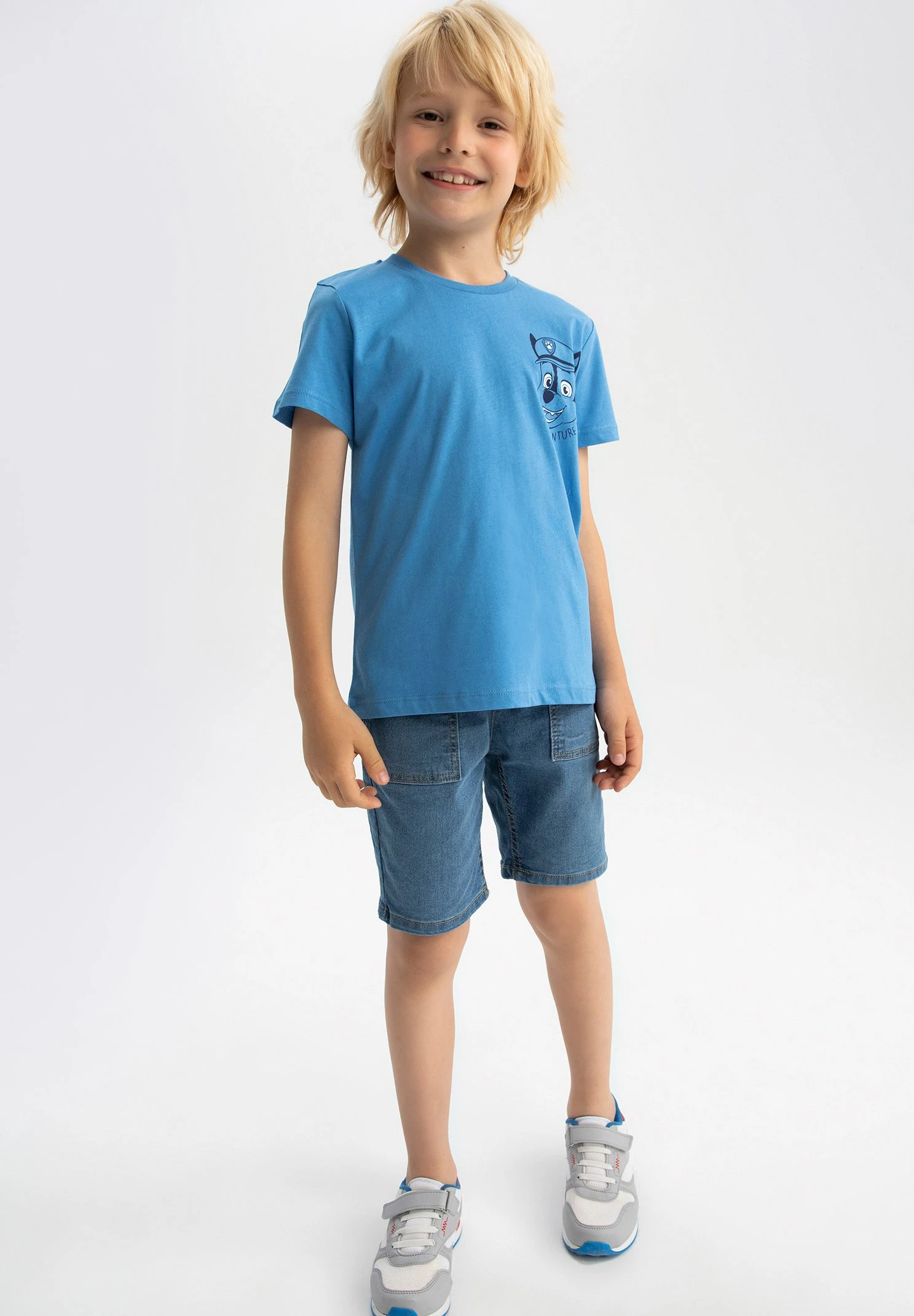 DeFacto Paw Patrol Series Regular Fit - T-Shirt Print - Blue 3 DeFacto Paw Patrol Series Regular Fit - T-Shirt Print - Blue