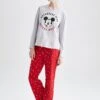 DeFacto Mickey & Minnie Regular Fit 2Pack - Pyjama - Red 2 DeFacto Mickey & Minnie Regular Fit 2Pack - Pyjama - Red -DeFacto 6c93ddc50cce49a6a2c91719d0d8bd33