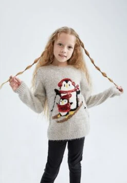 DeFacto Regular Fit - Trui - Grey -DeFacto 6ca247796bbe44f68921bf400efd3267