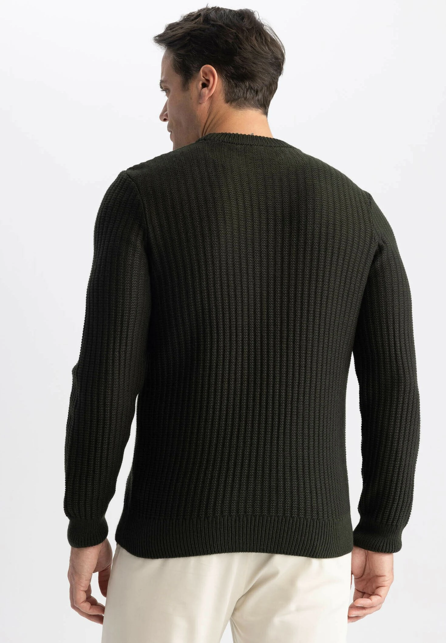 DeFacto Standart Fit - Trui - Green 5 DeFacto Standart Fit - Trui - Green - Afbeelding 3