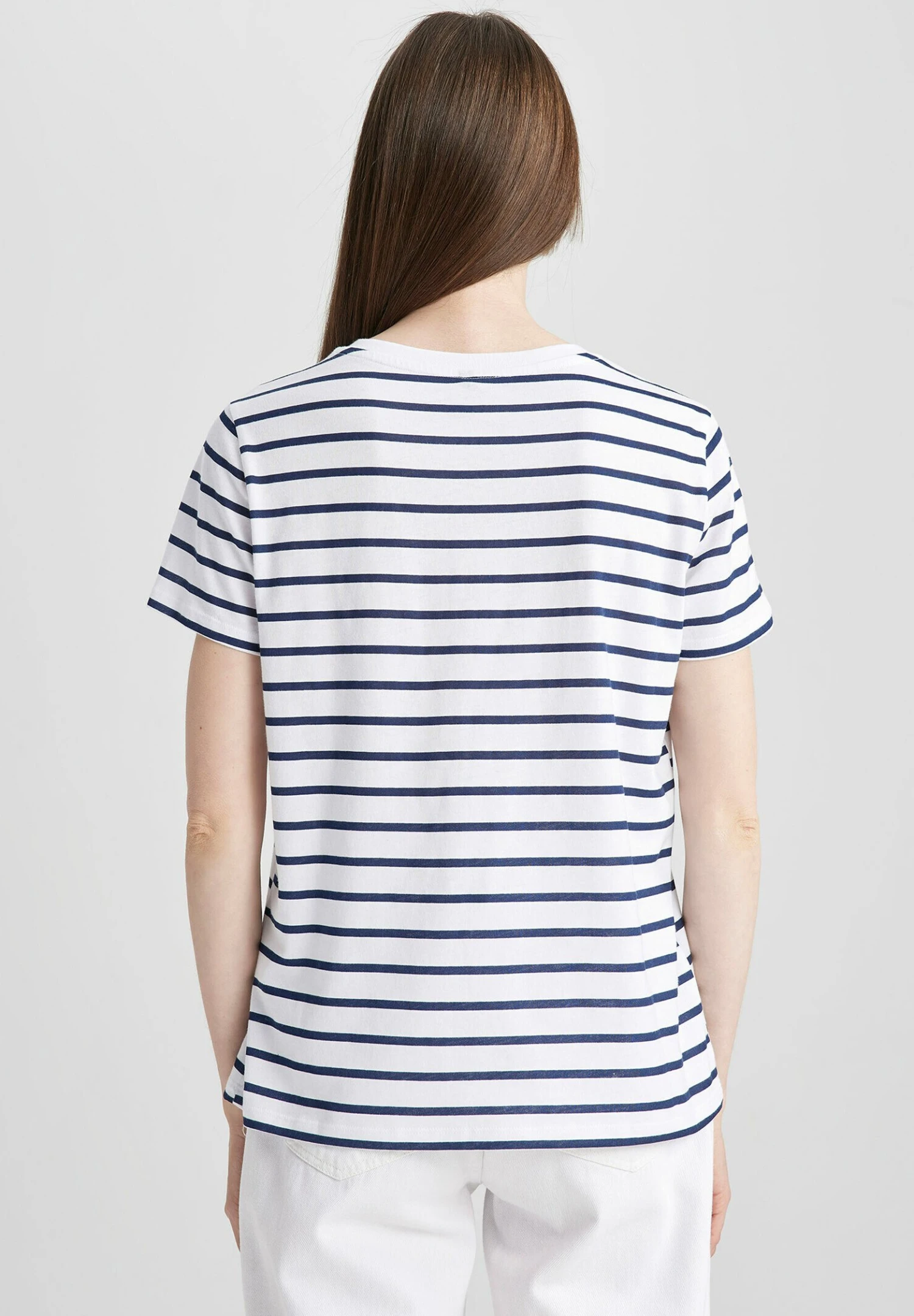 DeFacto Regular Fit- T-Shirt Print - Navy 5 DeFacto Regular Fit- T-Shirt Print - Navy - Afbeelding 3