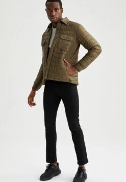 DeFacto Slim Fit - Jas - Khaki -DeFacto 6e0bf5366ed544f7a3db876a74b7abfe