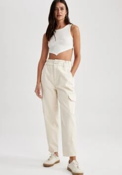 DeFacto Paperbag - Cargobroek - White 7 DeFacto Paperbag - Cargobroek - White -DeFacto 6e62c0cc00c847f6858a37d35e2326fc