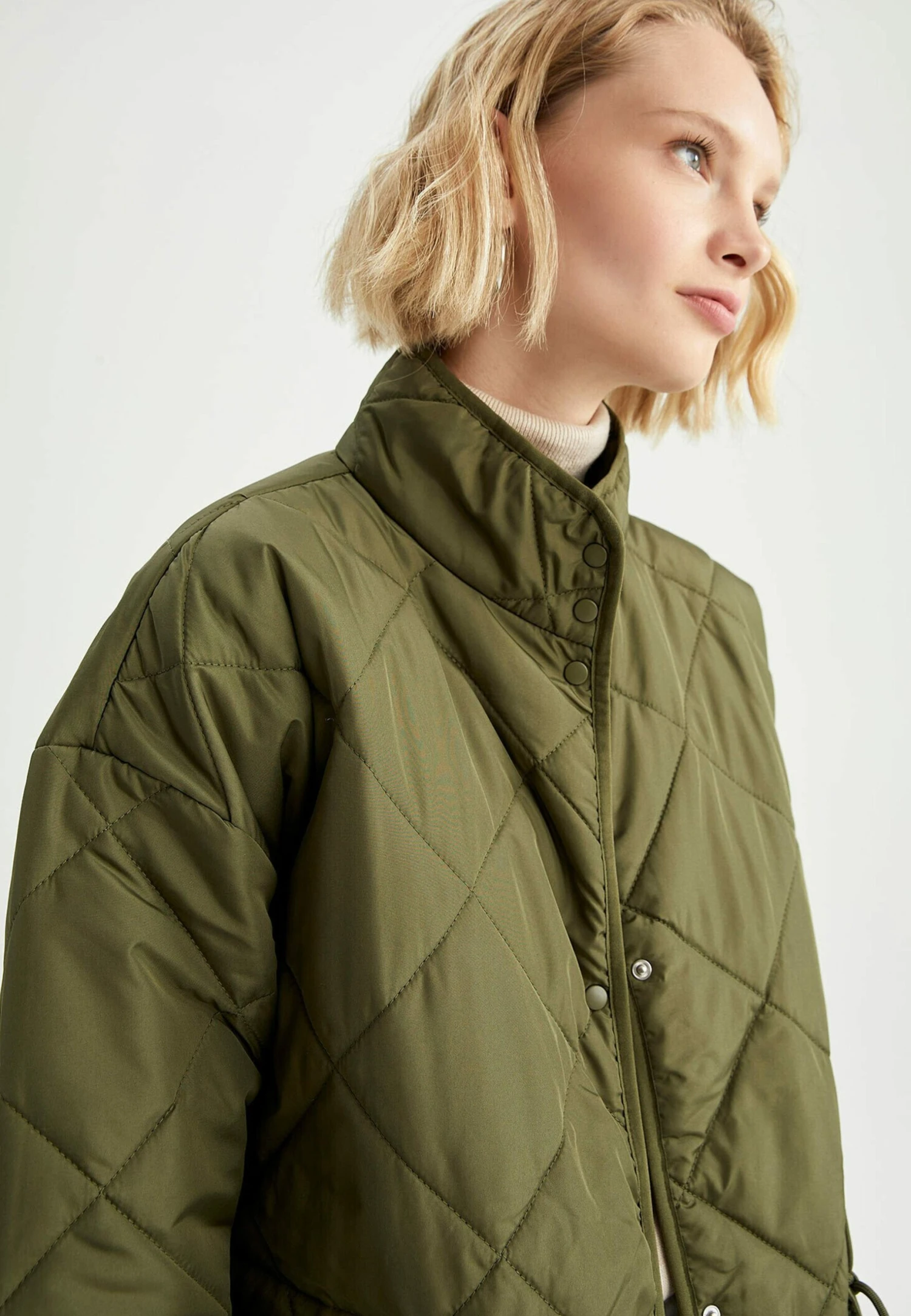 DeFacto Oversize Fit - Winterjas - Khaki 6 DeFacto Oversize Fit - Winterjas - Khaki - Afbeelding 4