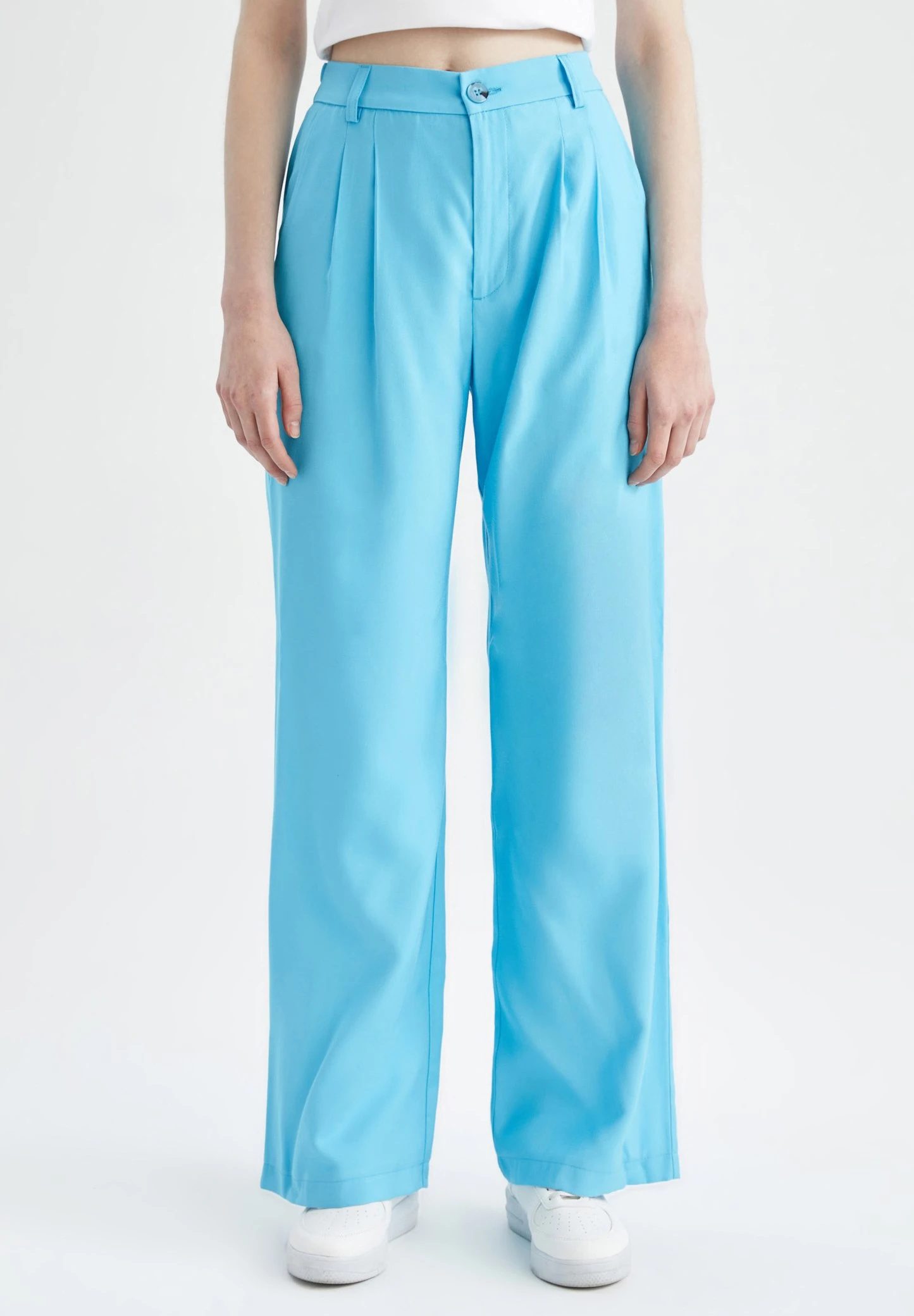 DeFacto Wide Leg - Broek - Turquoise 3 DeFacto Wide Leg - Broek - Turquoise