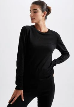 DeFacto Slim Fit-Warmtech - Trui - Black